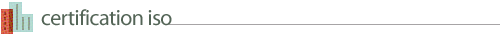Certification ISO